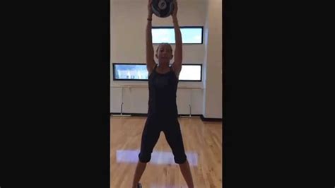 Squats With Medicine Ball And Overhead Extension Ball Toss Youtube