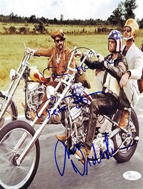 Lot Detail Easy Rider Cast Signed 8 X 10 Color Photo With Jack