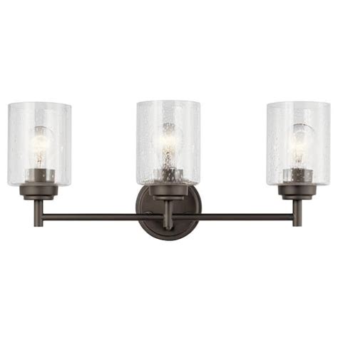 Kichler Winslow 21 5 In 3 Light Olde Bronze Contemporary Bathroom Vanity Light With Clear