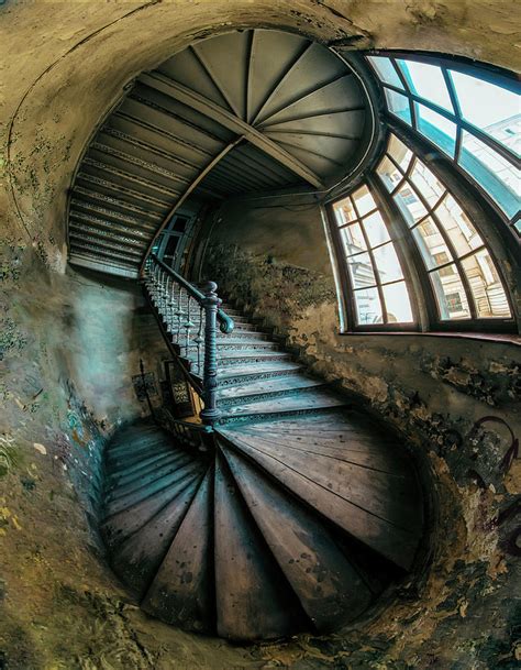 Twisted Abandoned Staircase Photograph By Jaroslaw Blaminsky Fine Art