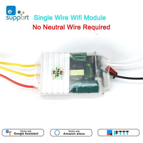 Ewelink Single Live Wire Wifi Module 123gang Rf433mhz Switch No