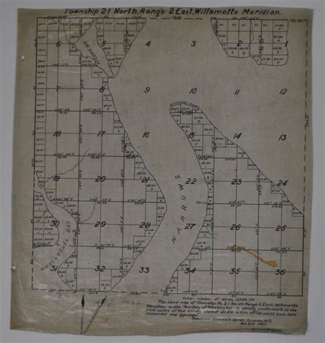 Tacoma Washington Township Map Circa 1890s Kroll Antique Maps