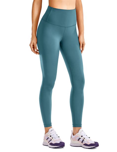 crz yoga crz yoga women s high waist running tights zip pocket workout compression leggings