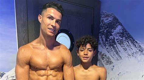 Cristiano Ronaldo And His Son Flaunt Shredded Abs In A Viral Shirtless Picture On Instagram News18