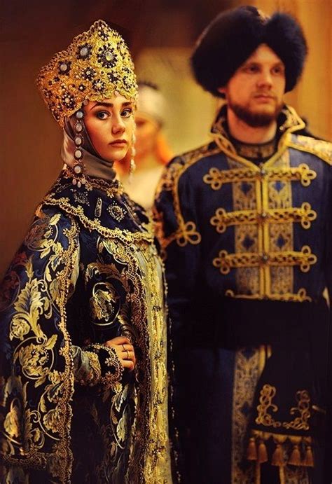 Portraits Of Different Cultures Historical Clothing Russian Culture