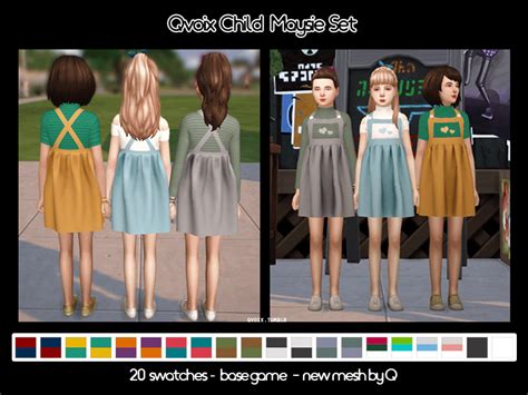 Qvoix Sims 4 Children Children Clothing Sims 4 Update Sims 4 Cc