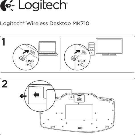 Logitech Far East YR0059 2 4GHz Cordless Keyboard User Manual