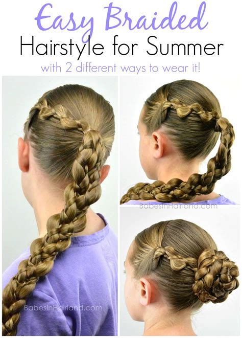 Easy Braided Hairstyle For Summer Babes In Hairland