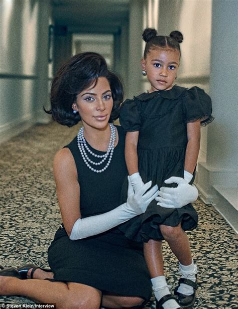 Kim Kardashian With Daughter North For Interview Magazine Daily Mail