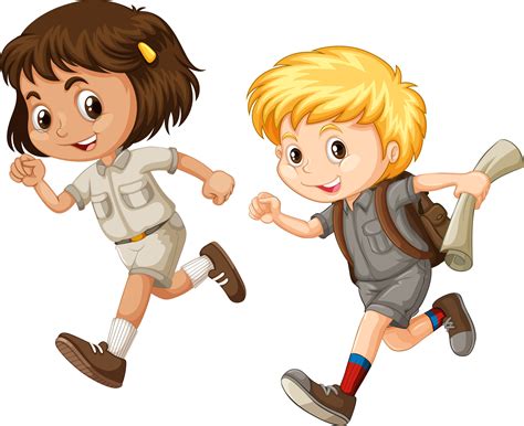 Child Running Cartoon Illustration Cartoon Kids Running 2504x2040