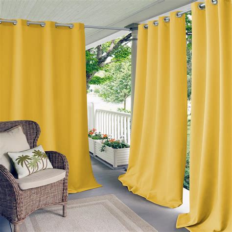 Yellow Living Room Curtains