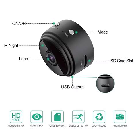 A9 1080p Mini Wireless Wifi Ip Camera