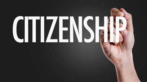 Hand Writing The Text Citizenship Berardi Immigration Law