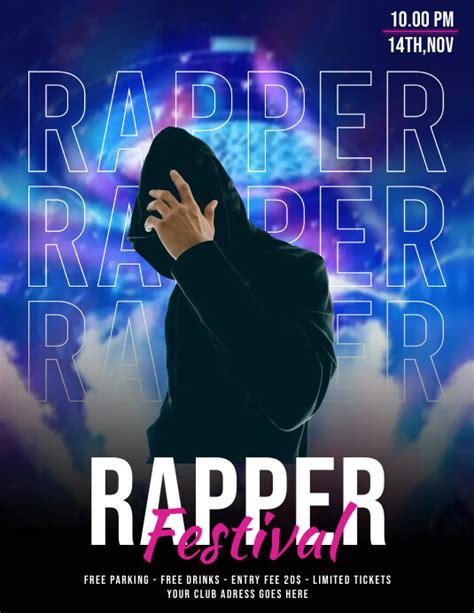 Copy Of Rapper Festival Flyers Postermywall