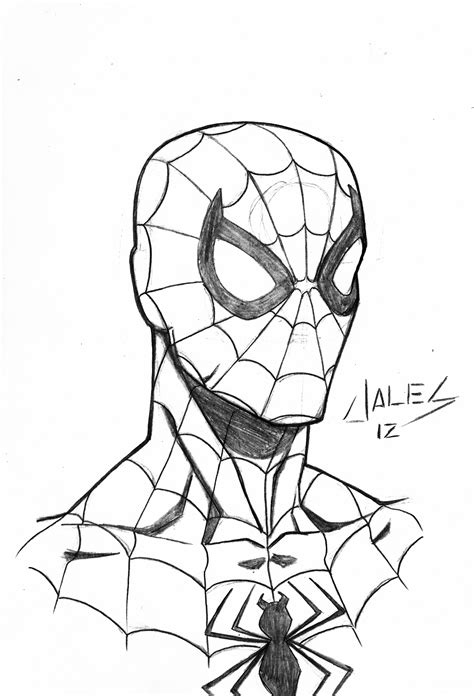How to draw spiderman's face | easy drawing guides. Spider man face by robertojales on DeviantArt
