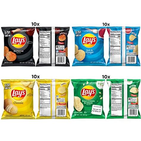 Lays Potato Chip Variety Pack 40 Count