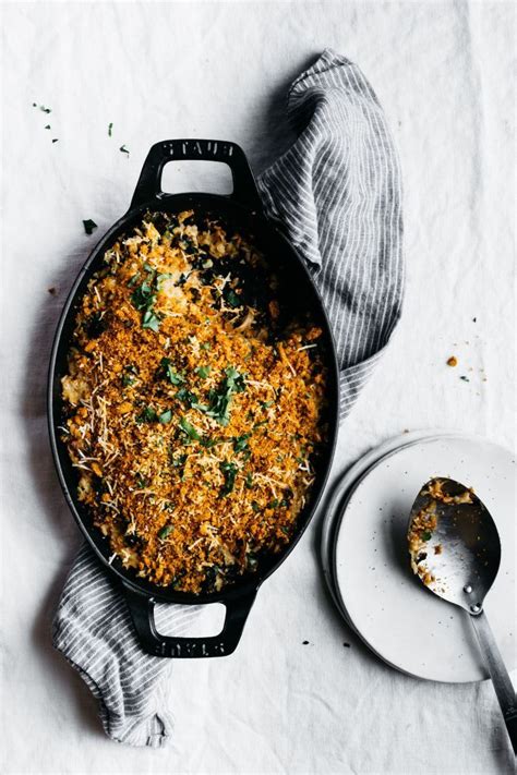 Cauliflower And Kale Gratin With Caramelized Onions And