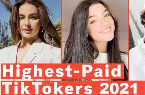 Highest Paid Tiktok Earners In 2021 Who Are The Highest Paid Tiktokers