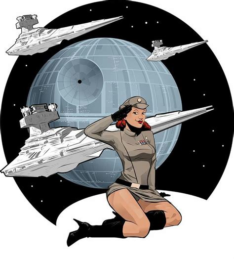 Imperial Pinup По мотивам звездных войн Плакат звёздных войн Девушки из звёздных войн