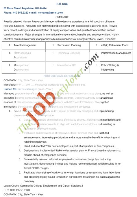Over 7 years of experience in recruitment, resourcing & development, performance management, compensation & benefits, employee welfare and administration. Sample Human Resources Manager Resume Template