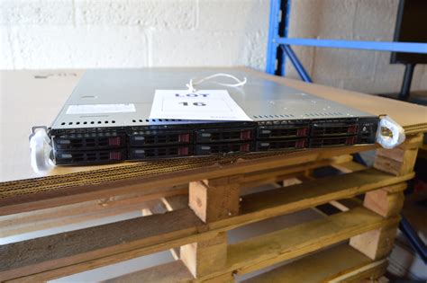 Supermicro Model 116 7 Rack Mounted Server With 8 2 Tb Western Digital