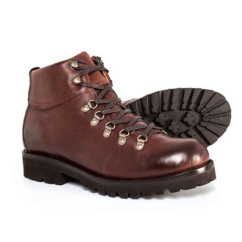 Lyst Frye Earl Hiker Leather Boots For Men In Brown For Men