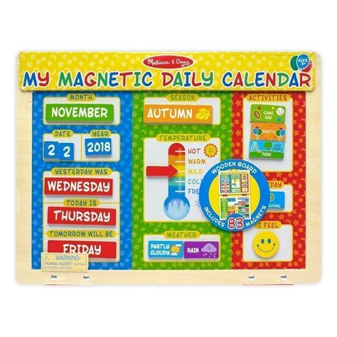 Melissa And Doug My Magnetic Daily Calendar Online Toys Australia