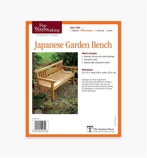 The japanese battle plan included the movement of eight separate task . Japanese Garden Bench Plan - Lee Valley Tools