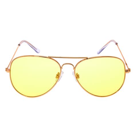 Yellow Tinted Aviator Sunglasses Icing Us