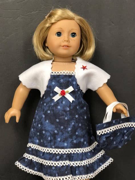 18 doll clothes fit american girl doll red white blue etsy