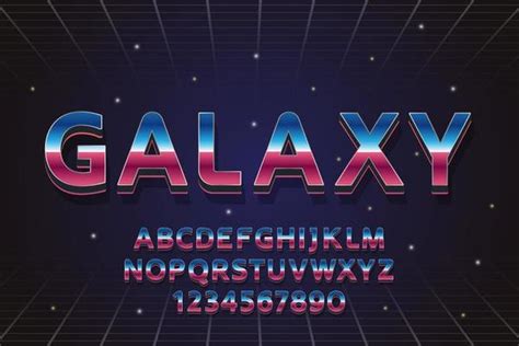 Galaxy Font Vector Art Icons And Graphics For Free Download