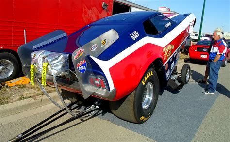 1971 Ford Mustang Drag Car A Silhouette Dragster In The St Flickr