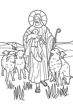 Bible printables coloring pages for sunday school christianity cove. Church of the good shepherd clipart - Clipground