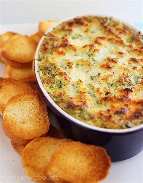 Hot Cheesy Spinach Artichoke Dip The Comfort Of Cooking
