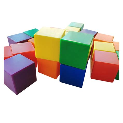 1 Inch Hollow Plastic Cube Building Block Educational Manipulative Toys