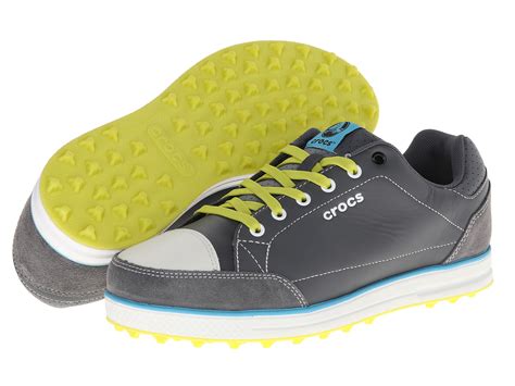 Crocs Karlson Golf Shoe M Charcoal Citrus Shoes Shipped Free At Zappos