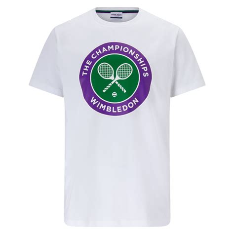 Trophée remis au vainqueur du simple messieurs au tournoi de tennis de wimbledon. Wimbledon Shop Men's Championships Logo T-Shirt - White Online