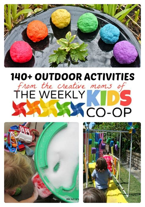140 Outdoor Activities For Kids Kids Co Op Link Party
