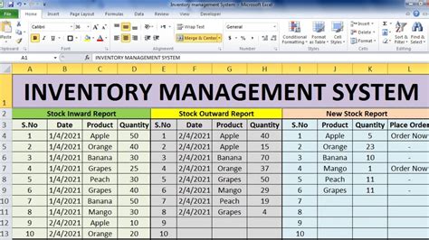 Inventory Management Excel Formulas Youtube Riset