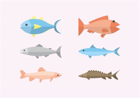 Flat Fish Illustration Vector Download Free Vector Art Stock