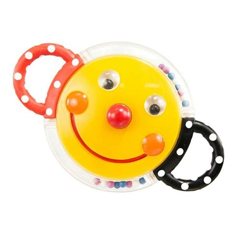 Smiley Face Rattle Toy Sassy Baby Baby Mirror Toy Baby Einstein Toys