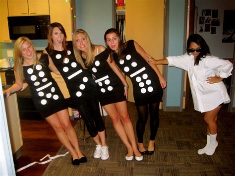 Domino Halloween Costumes White Poster Board Cut Outs Taped To Black