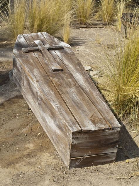 Pictures Old Wooden Coffin Vintage Wooden Coffin — Stock Photo