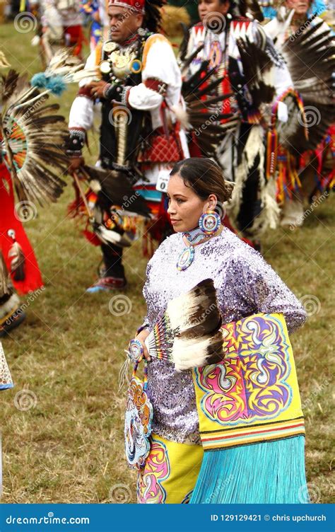 Native American Pow Wow Dancers Editorial Photo Image Of West Indian 129129421