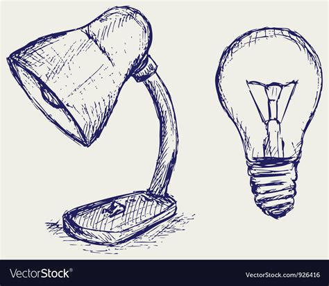 Light Bulb Sketch Royalty Free Vector Image Vectorstock