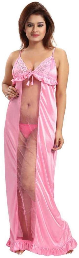 Buy Satin Net Sexy Nighty Dress Online At Low Prices In India