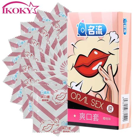 ☒30 Piece Oral Sex Condom Safe Contraception Cherry Flavor Natural