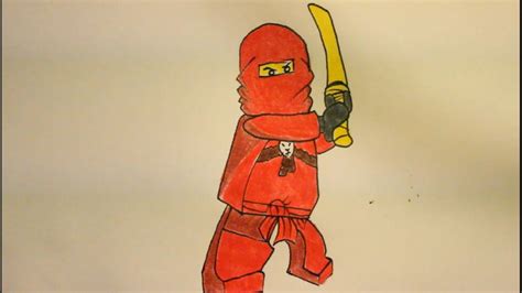 How To Draw Kai From Ninjago Step By Step Youtube