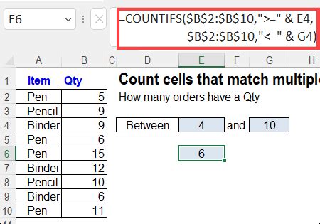 Count With Column Criteria Excel Countif Examples