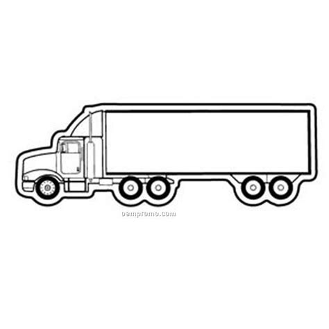 Semi Truck Front View Coloring Pages